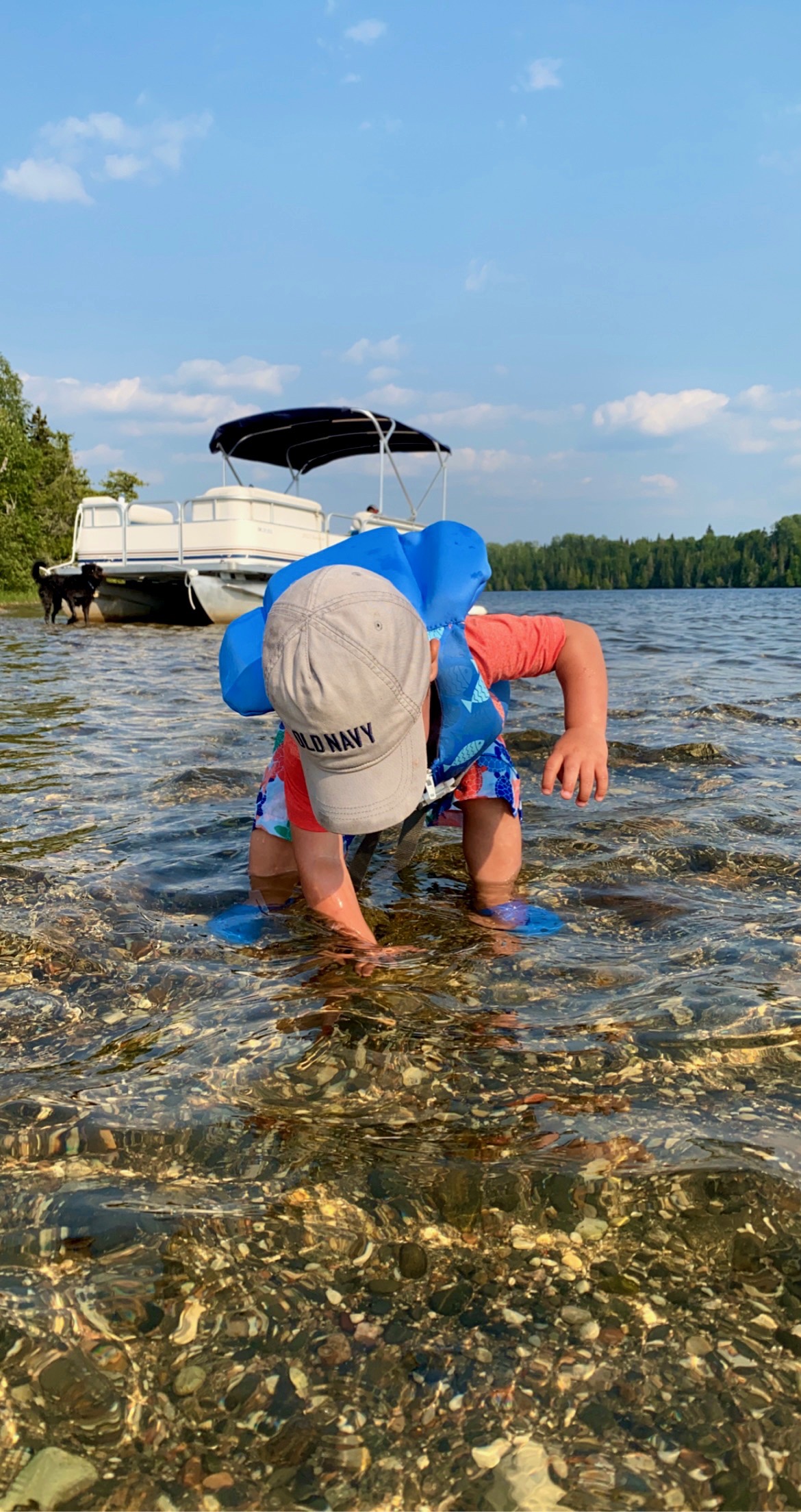 Walk across the sandbar giving onlookers the impression that you're walking on water.